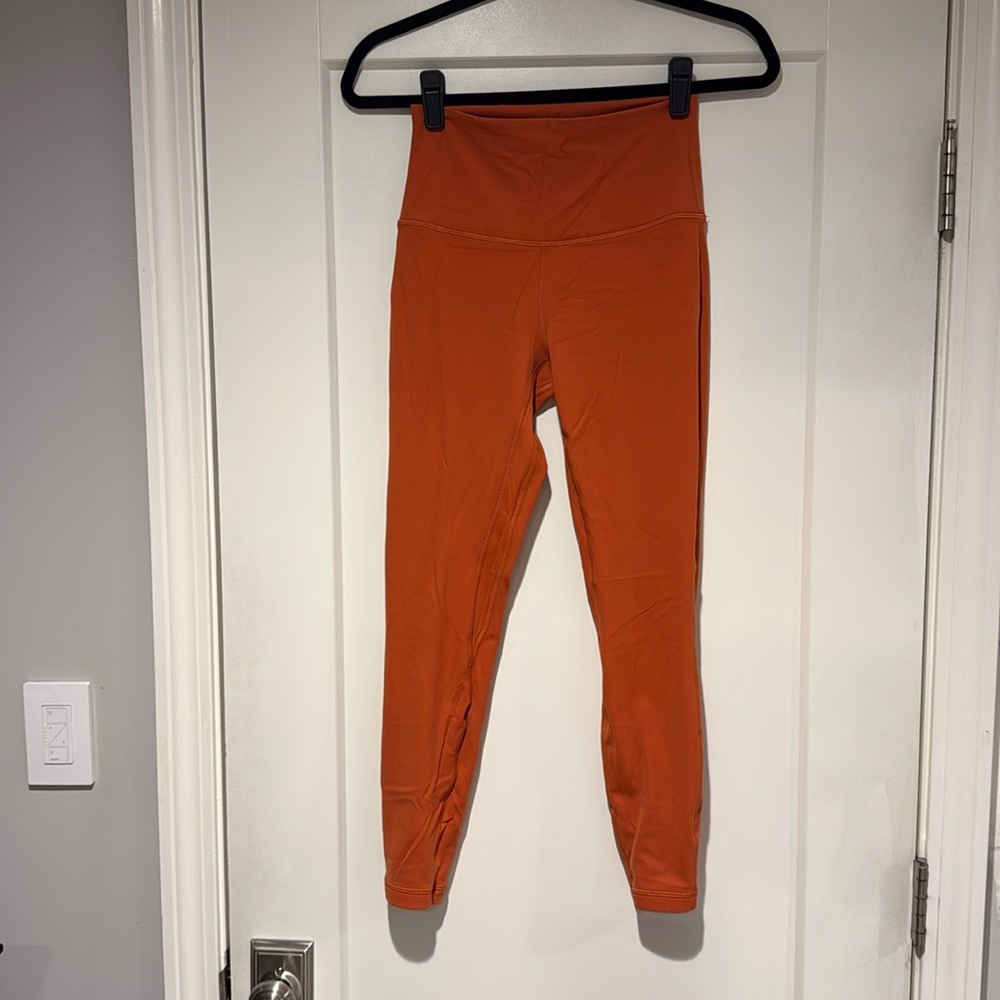 Lululemon Align High-Rise Pant 25" canyon orange size 6